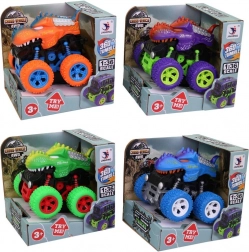 Nagy kerekekkel rendelkező dinoszauruszos autó 4 színben