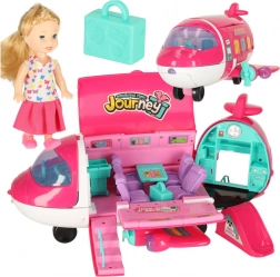 Babáknak készült összekapcsolható repülő 2 az 1-ben kiegészítőkkel, rózsaszín