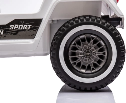 Gyermek elektromos Mountain Off-Road autó fehér