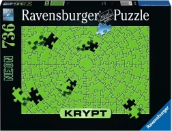 RAVENSBURGER KRYPT neonzöld kirakó, 736 darabos