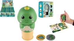 Gyerek dinoszauruszos nyomda matricákkal – kreatív készlet