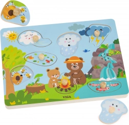 VIGA TERMÉSZETHANGOK fa kirakó