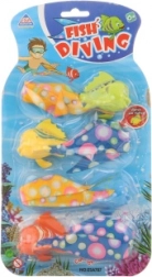 Süllyedő halacskák a vízbe – 4 db-os készlet