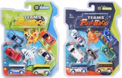 Nyolc visszahúzható közlekedési eszköz készlet 7 cm