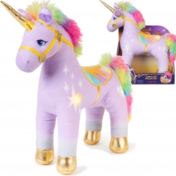 Plüss egyszarvú WILDSTAR fénnyel 35 cm – UNICORN ACADEMY