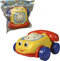 Húzós telefon zsinórral 18 cm