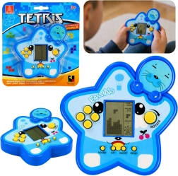 Elektronikus Tetris játék csillag alakban, kék