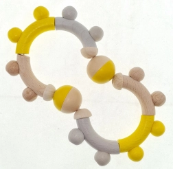 Hess fa csörgő természetes sárga