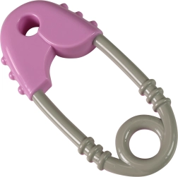 Rózsaszín-szürke babacsörgő