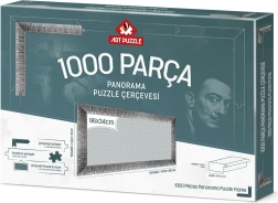 Puzzle keret 96x34 cm ezüst