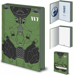 Prémium vonalas A5-ös jegyzetfüzet HALO