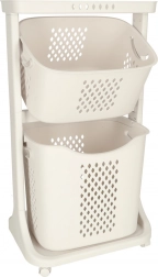 Kétszintes gurulós rendező szennyeshez és játékokhoz