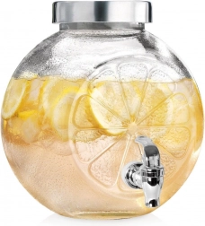 Üveg italadagoló csappal, 5,4 l