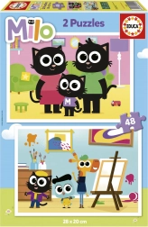 Puzzle Milo 2x48 darabos az EDUCA-tól