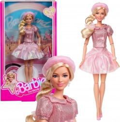 Gyűjtői BARBIE baba rózsaszín, film által inspirált ruhában
