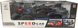Sport RC autó 1:18 fekete‑kék