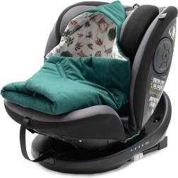 Bélelt autósülésbe való pólya New Baby zöld