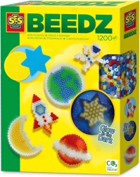 Kreatív vasalható gyöngykészlet – világító űr a sötétben