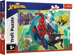 100 darabos Spiderman pókhálós maszk puzzle Trefl