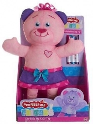 Színezhető textil mackó 38 cm