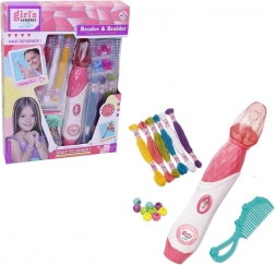 Gyöngy készlet hajhoz, tartozékokkal, elemmel