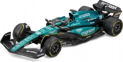 bburago 1:43 formula 1 aston martin amr23 #18 lance stroll – fém modell sofőrrel díszdobozban