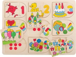 Bigjigs Toys Képes számolós puzzle