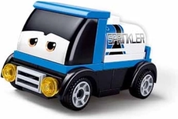 Sluban felhúzható kisautó Kék tartálykocsi szemekkel