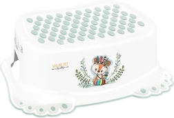 Csúszásgátlós gyerek fellépő a fürdőszobába Wild & Free róka – fehér