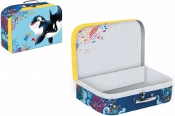 Iskolai papír bőrönd kardszárnyú delfin mintával