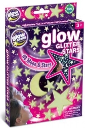 Világító csillámos csillagocskák GLOW GLITTER STARS
