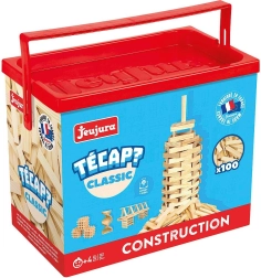 Jeujura tömörfa építőkészlet 100 darabból