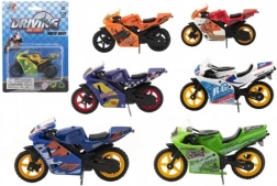 Versenymotor játék fém/műanyag 8 cm