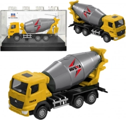 Huina sárga 1:80 méretarányú gyűjtői betonkeverő modell
