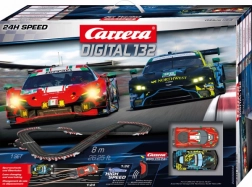Carrera Digital 132 24H Speed 8 m-es digitális autópálya BMW M4 GT3 és Aston Martin Vantage GT3 autókkal