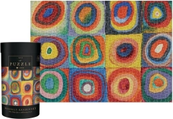 1000 darabos puzzle – Színstudium: négyzetek koncentrikus körökkel