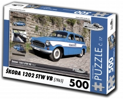 Retro-autó puzzle Škoda 1202 STW VB 500 darab
