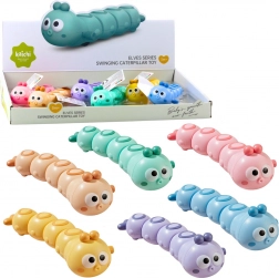 Felhúzható guruló hernyó – színes gyermekjáték