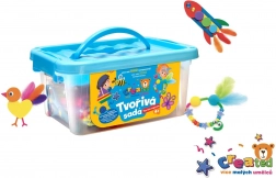 kreatív szett műanyag dobozban 26 × 12 cm