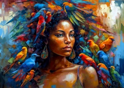 Enjoy puzzle Tollkirálynő 1000 darab