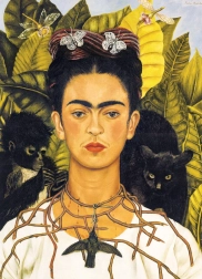Frida Kahlo portréja tövisnyaklánccal – kirakó 1000 darabbal