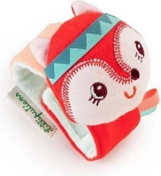 LILLIPUTIENS csuklóra való csörgő – Alice róka, susogó és textil, babáknak