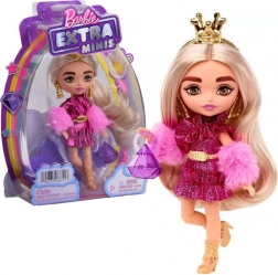 Barbie Extra Minis rózsaszín ruhában