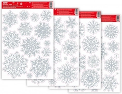 Karácsonyi ablakfólia csillámmal 20x30 cm