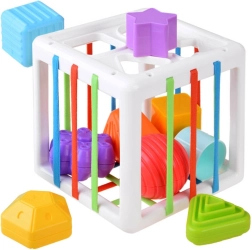 Bedobós kocka a legkisebbeknek rugalmas pántokkal