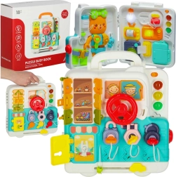 Montessori érzékelő manipulációs tábla mackóval