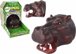 Plüss kézbáb víziló