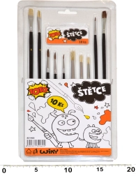 Festőkefe készlet - 10 db