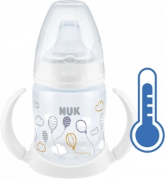 NUK tanuló cumisüveg hőmérséklet‑ellenőrzéssel 150 ml fehér