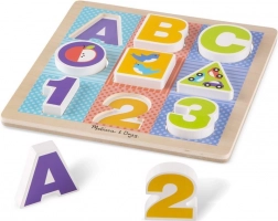 Fa puzzle ABC-123 kicsi gyerekeknek